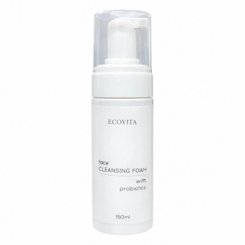 Піна для очищення обличчя з пребіотиками Face cleansing foam with probiotics Ecovita