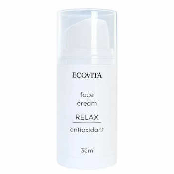 Крем для обличчя “Заспокійливий з антиоксидантною дією” — догляд для чутливої та втомленої шкіри Face cream relax antioxidant Ecovita