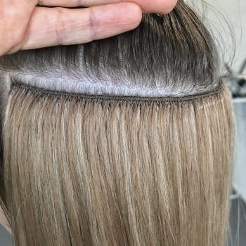 голливудское наращивание на косичку, трессовое наращивание, пришивание трессов