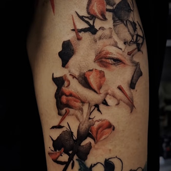 цветные, девушка