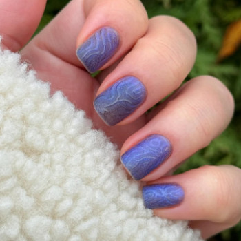 Новорічний манікюр зима синій, фото - Майстер манікюру Тетяна Господарь