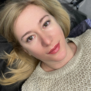 Перманент губ, сразу после процедуры✨