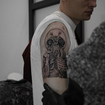 Фото з портфоліо майстра Сергій Квант (тату майстер, Київ)