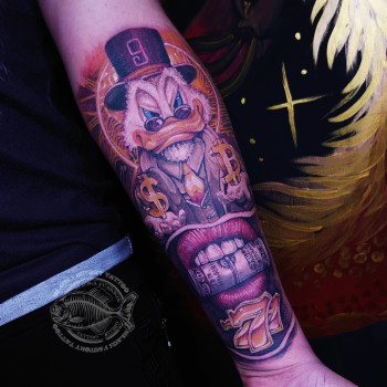 Тату утка, фото - Тату мастер Алёна Иванник