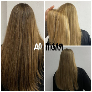 мілірування + стрижка кінців