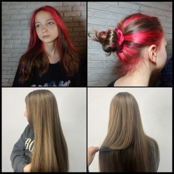 перше це крнтуринг, знизу мілірування макушки