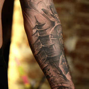 Рукав японские, фото - тату салон TATTOO LAMARCH