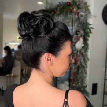 Прическа собрана, фото - парикмахер Марина Мотова