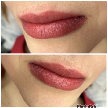Татуаж губ одразу після процедури!