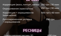 Коррекция и окрашивание бровей Бровіст Олена Олександрія