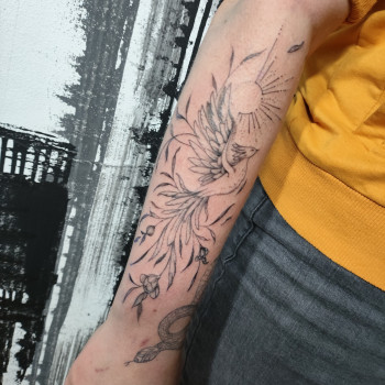 Фото из портфолио мастера Алена Мельник (тату мастер, Днепр)