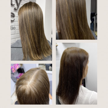 Рельєфне фарбування на базі з накопиченням кольору по довжині