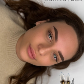 Перманент брів відразу після процедури, фото - майстер перманентного макіяжу Анна Савченко