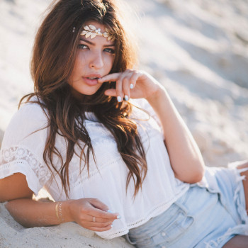 Фотосесія ню осіння в нижній білизні, фото - Весільний фотограф Анна Шаульська