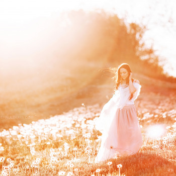 Фотосессия на природе свадебная закате, фото - Свадебный фотограф Анна Шаульская