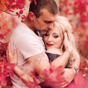 Фотосесія на природі пари у полі, фото - Весільний фотограф Анна Шаульська