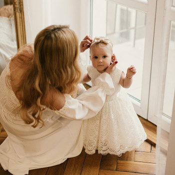 Семейная фотосессия в студии мама дочка, фото - Свадебный фотограф Анна Шаульская