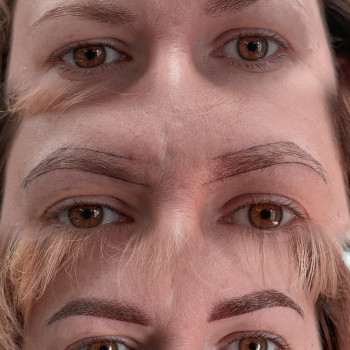 Перманент брів, виправлення асиметрії брів.