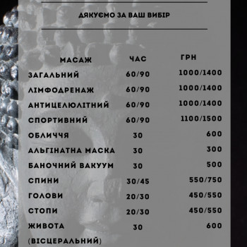 Фото з портфоліо майстра Валерія Рижкова (масажист, Буча)