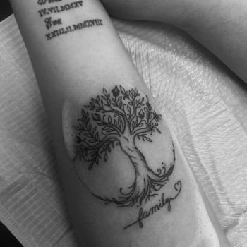 Тату Семейное дерево, фото - Тату мастер Елена Верина