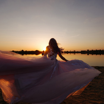 Свадебная фотосессия на закате свадьба, фото - свадебный фотограф Анна Шаульская