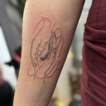 На предплечье руки, фото - тату мастер Светлана Тимошенко