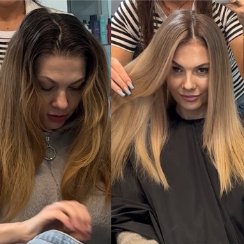 Мелірування+шатуш+контурінг