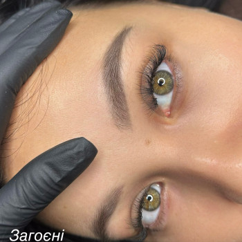Загоєні пудрові брови