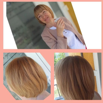 Стрижка каре коротка жіноча боб-каре, фото - Перукар Олександра Кавлак