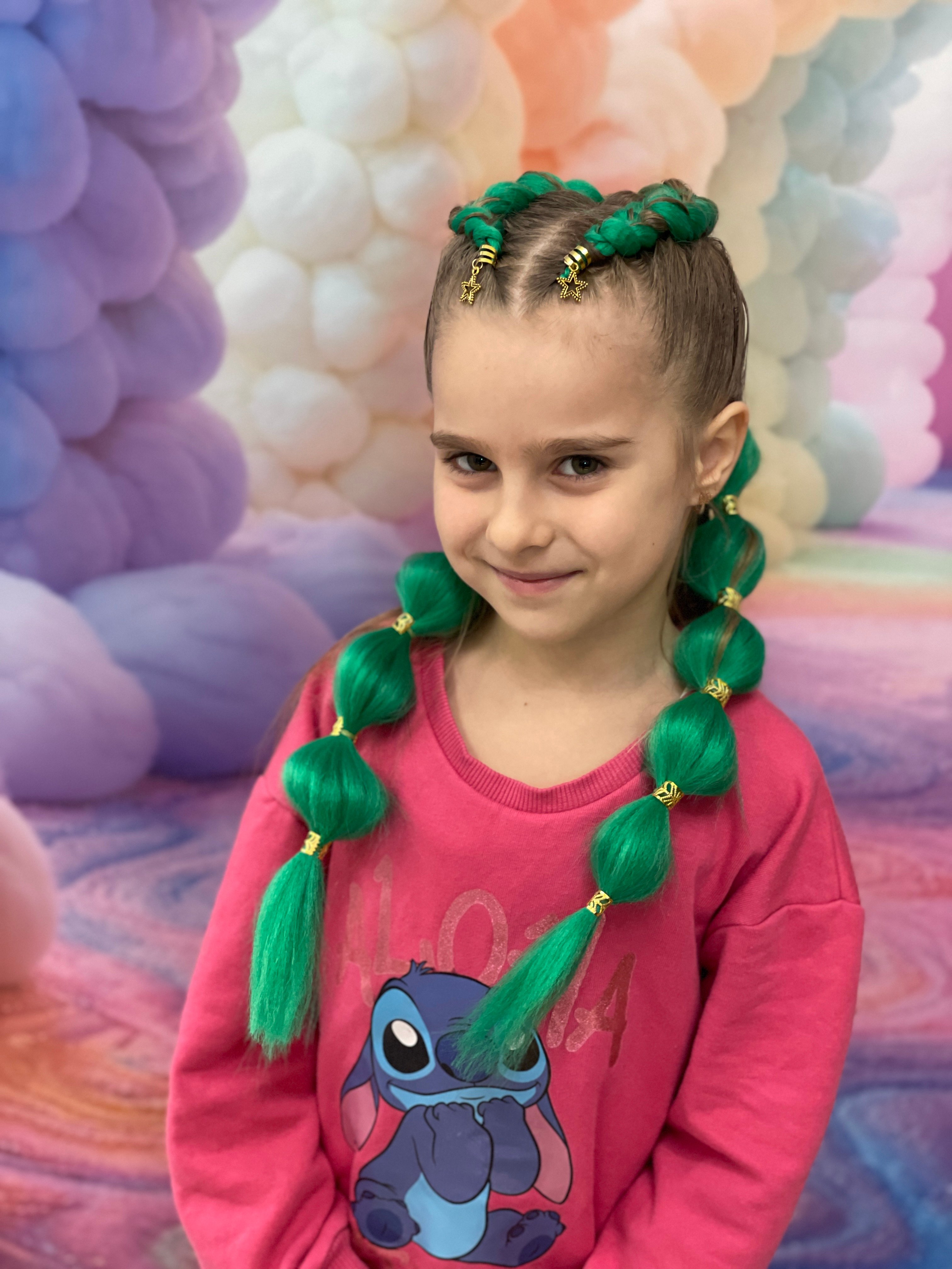Стрижка для дівчинки плетіння волосся косички, фото - Барбершоп Bubble barber