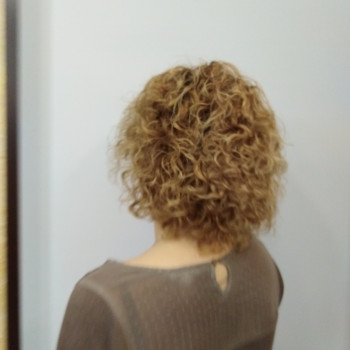 Завивка на блонд