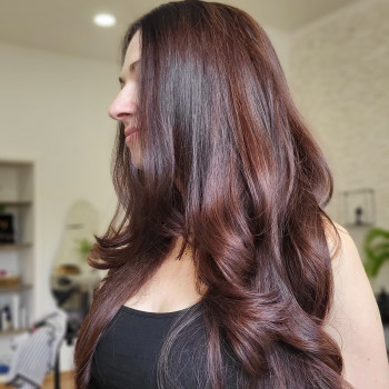 Стрижка каскад на длинные волосы, фото - Парикмахер Кристина Лебедева