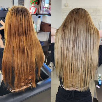 Стрижка на довге волосся ламінування, фото - Перукар Христина Лебедєва