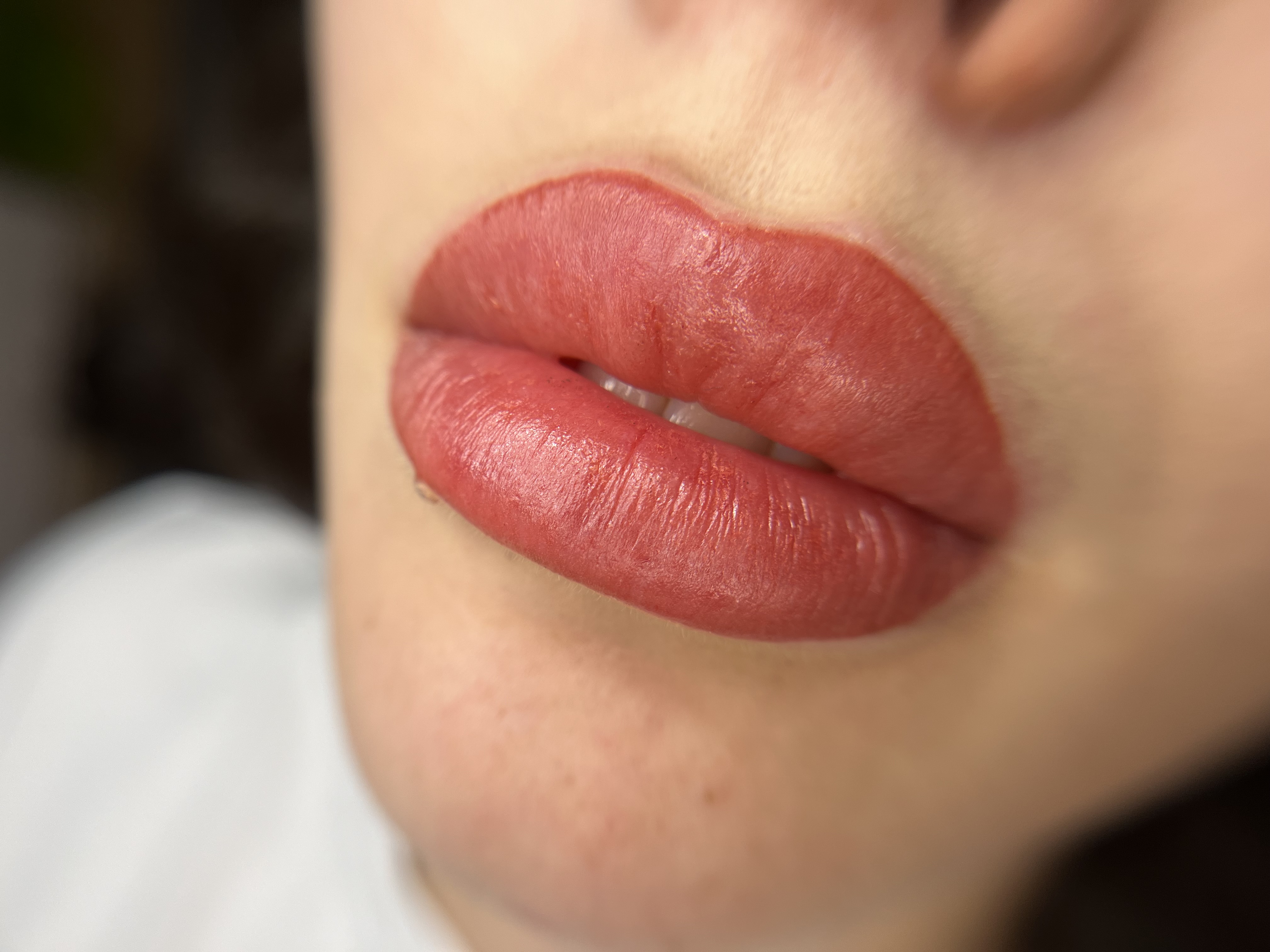 Акварельный татуаж губ перманент, фото - Мастер татуажа Ольга Чикалова