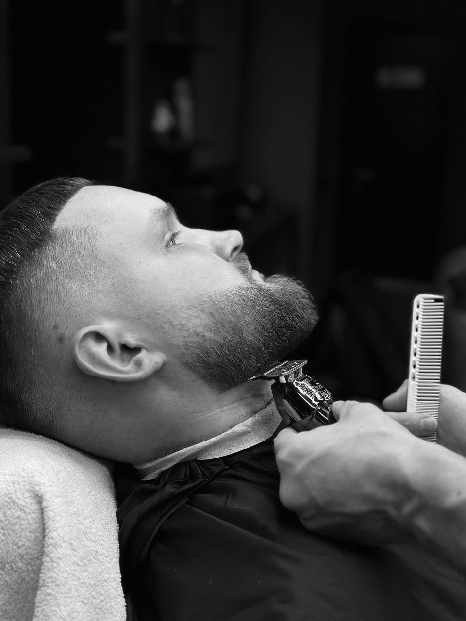 Мужская стрижка цезарь бороды, фото - Барбершоп Eleven Barbershop