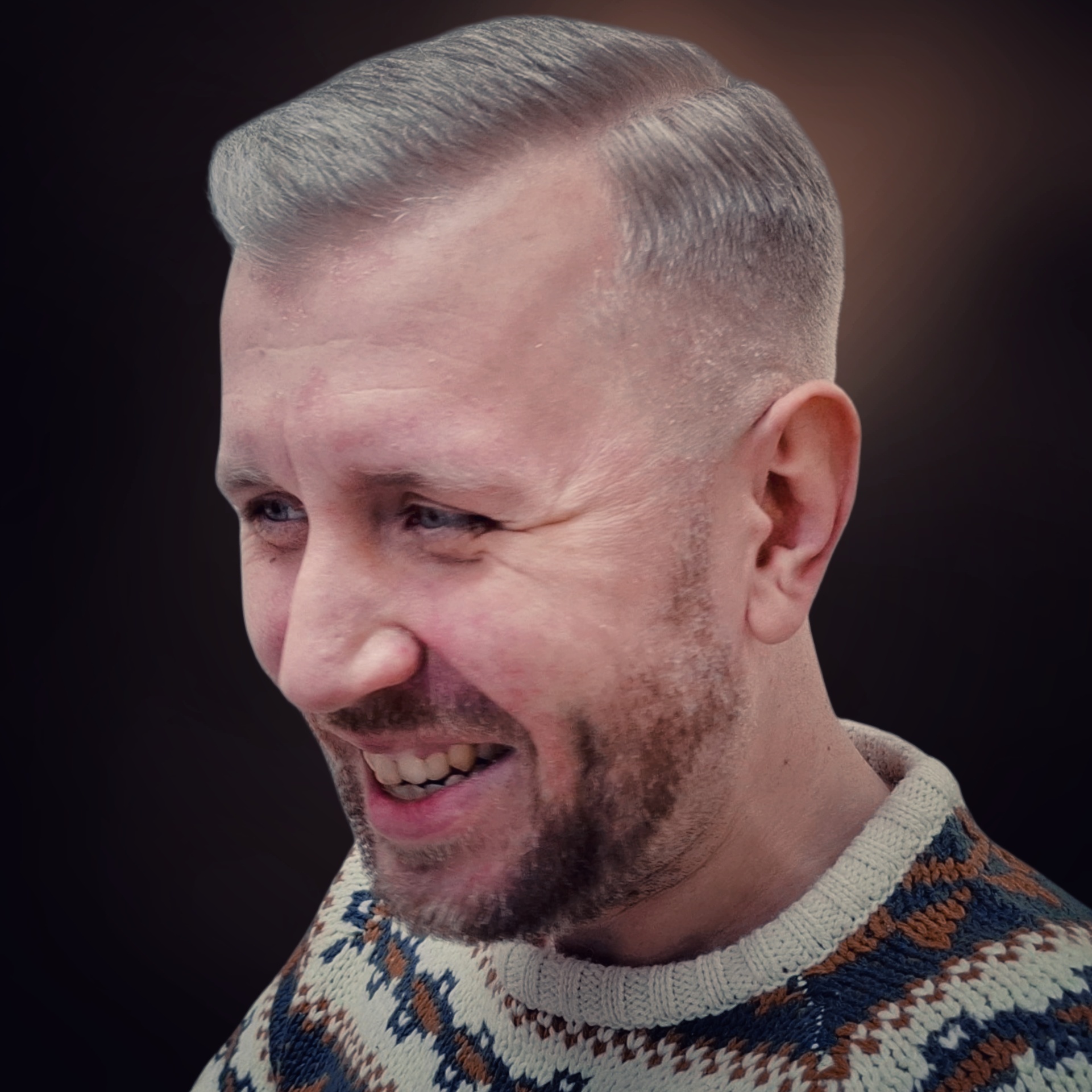 Камуфлирование седины, фото - Мужской парикмахер Дмитрий Ермоленко