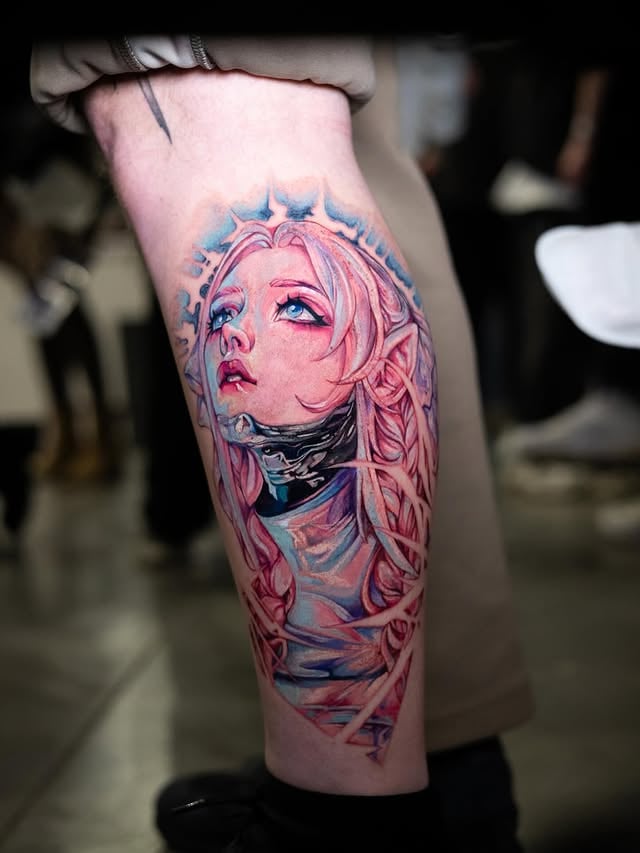 Для хлопців на нозі кольорові, фото - Тату салон TATTOO LAMARCH