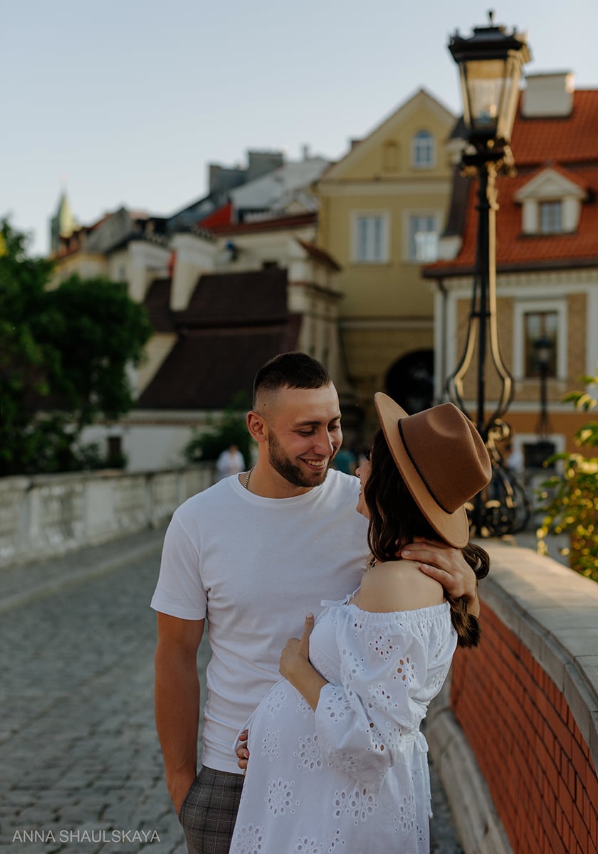Фотосесія вагітності пари вулична, фото - Весільний фотограф Анна Шаульская