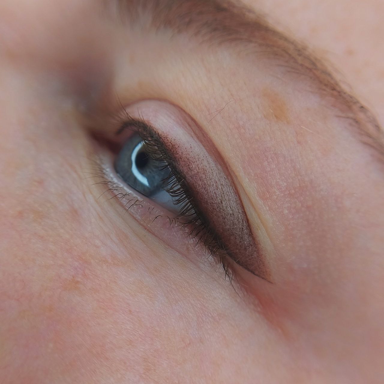 Перманент очей розтушовування брів перманентний макіяж повік, фото - Майстер татуажу Катерина Андрєєва