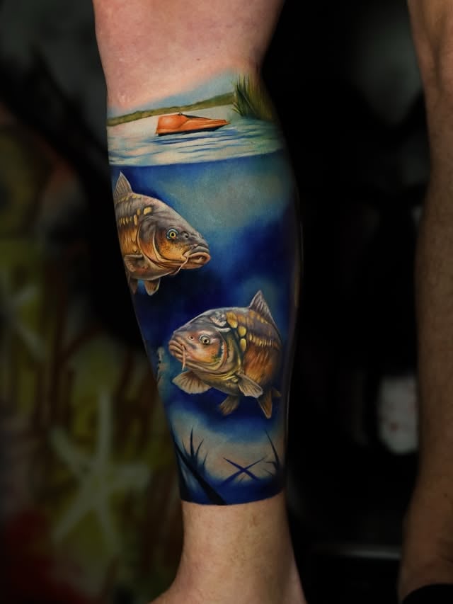 Для хлопців на нозі кольорові, фото - Тату салон TATTOO LAMARCH