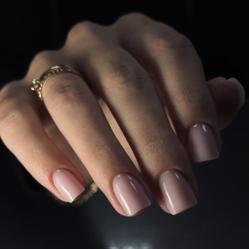 Нежный маникюр нюдовый деловой, фото - Мастер маникюра Діана Одарюк