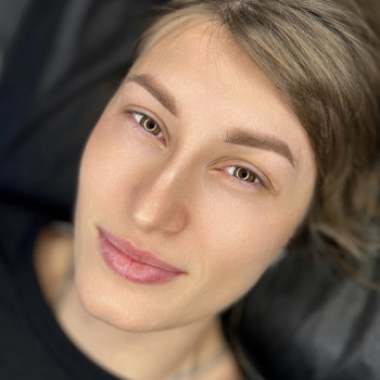 Пудрові брови пудрове напилення брів перманентний макіяж, фото - Майстер татуажу Дана