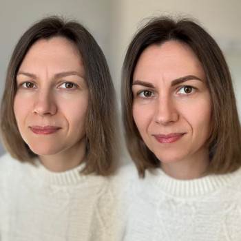 Перманент бровей татуаж пудровое напыление, фото - Мастер татуажа Дана