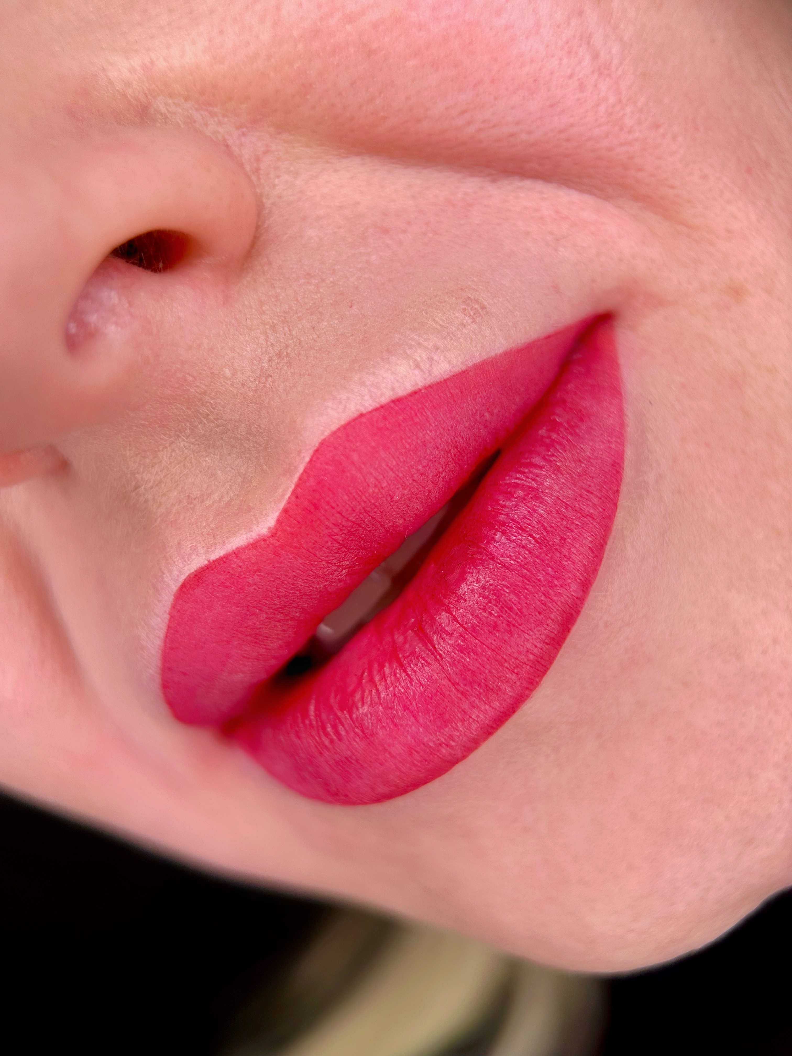 Акварельний татуаж губ помадний, фото - Майстер татуажу Наталія Карпінська