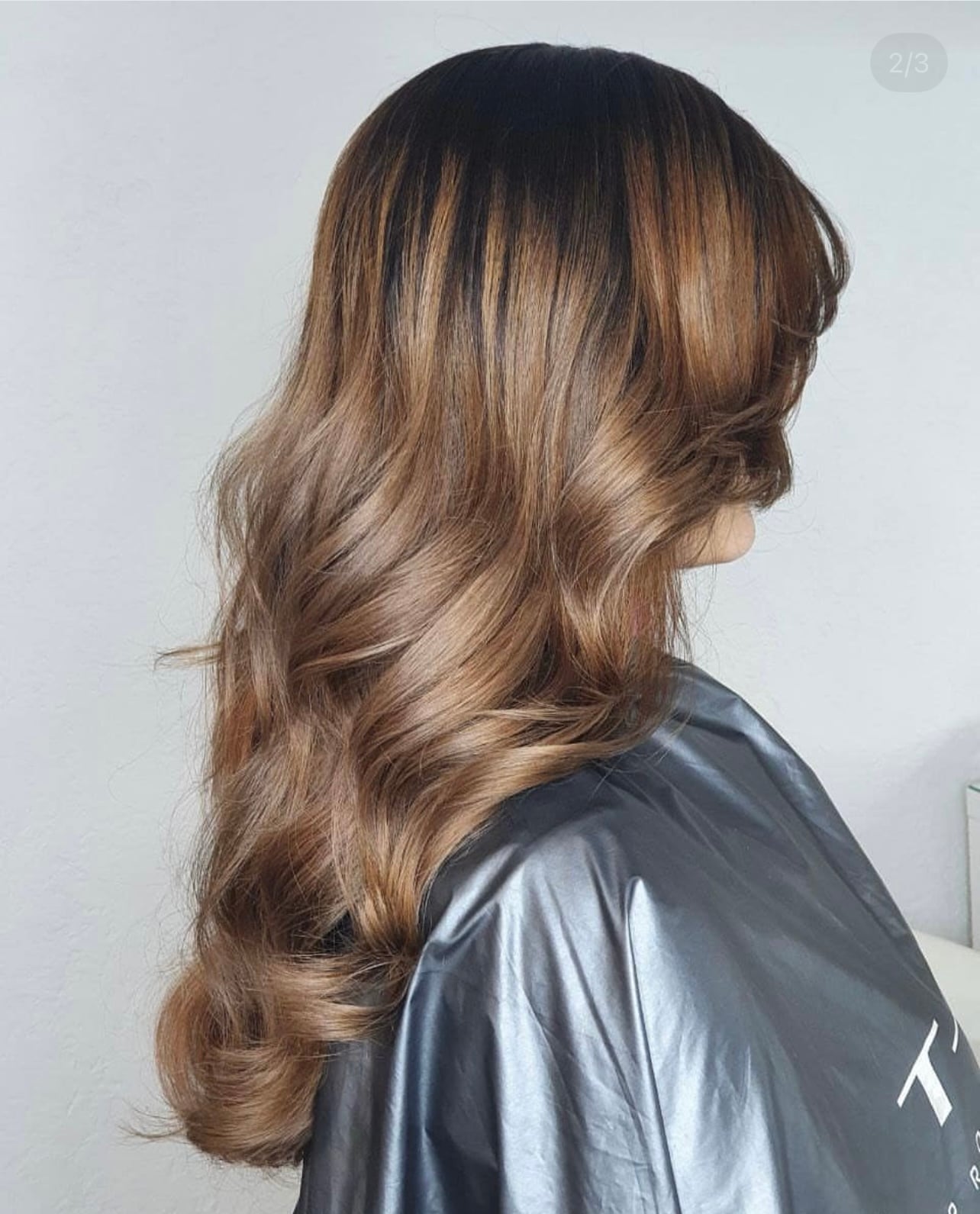 Декапирование бежевый блонд растяжка цвета, фото - Парикмахер Анна Олейникова