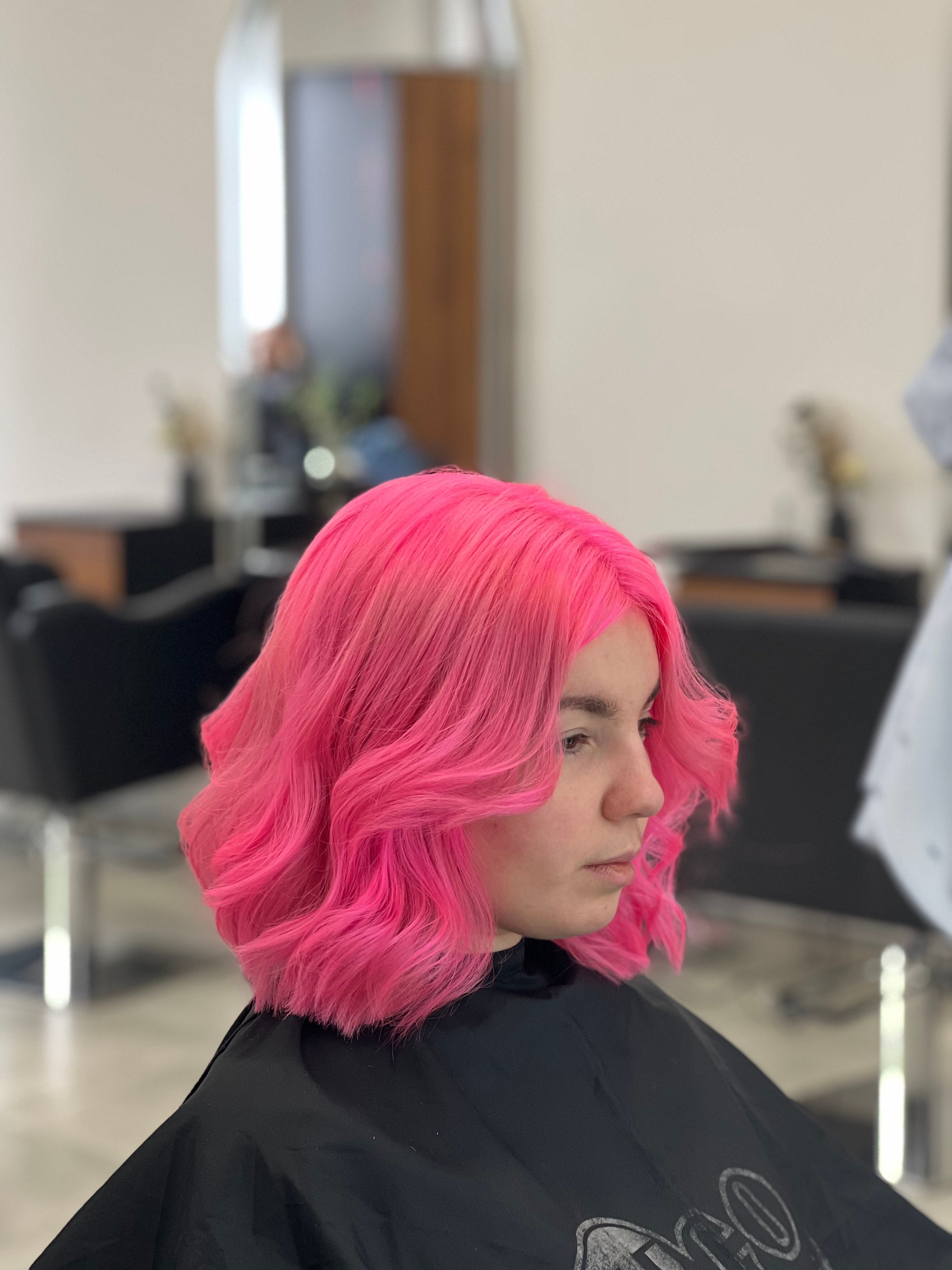 Яскраве фарбування прямим пігментом. стрижка, фото - Парикмахер-колорист Любов Гармаш