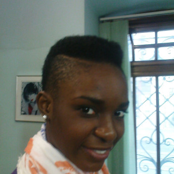 Стрижка на африканську структуру волосся, + базова укладка