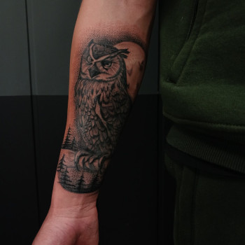 Тату сова
