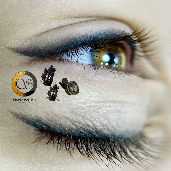 Перманентный макияж век татуаж стрелка с растушевкой, фото - Мастер татуажа Марта Балух