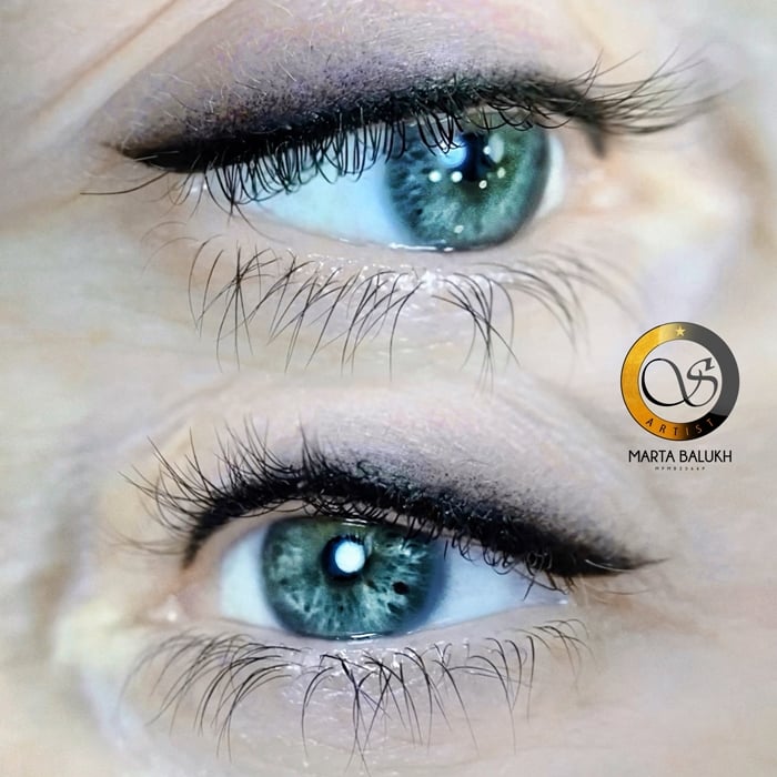 Татуаж стрелки перманентный макияж век, фото - Мастер татуажа Марта Балух